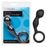 Чёрный анальный стимулятор Silicone Booty Exciter - 10,75 см.