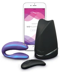 Фиолетовый вибратор для пар We-Vibe Sync Cosmic