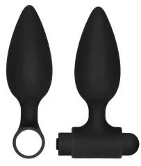 Чёрный анальный вибронабор USB-Rechargeable Anal Set